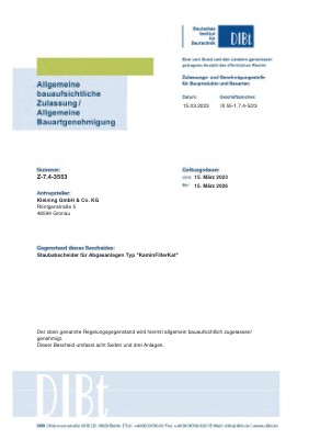 Die Zulassung beim DIBt